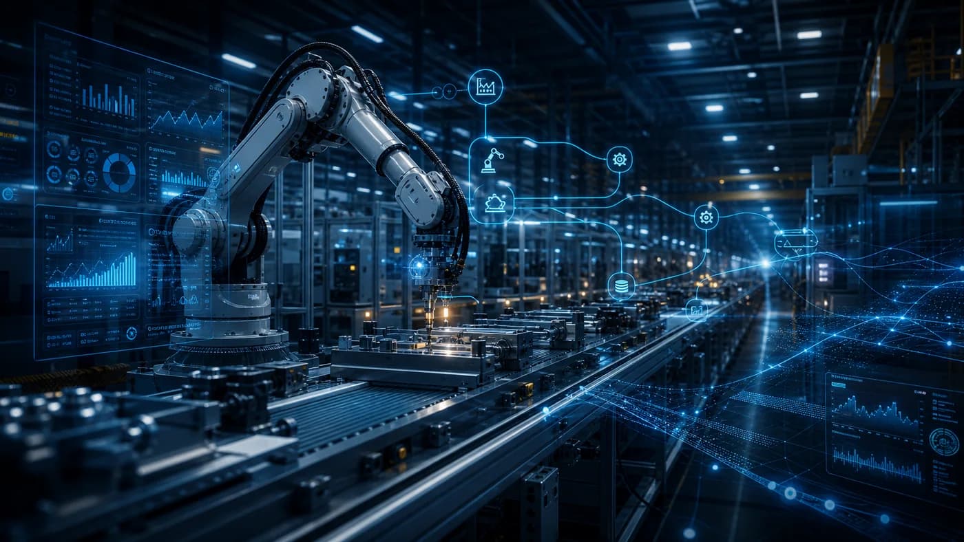 Industrial environment with data layers representing Orevi Aluminum Industries