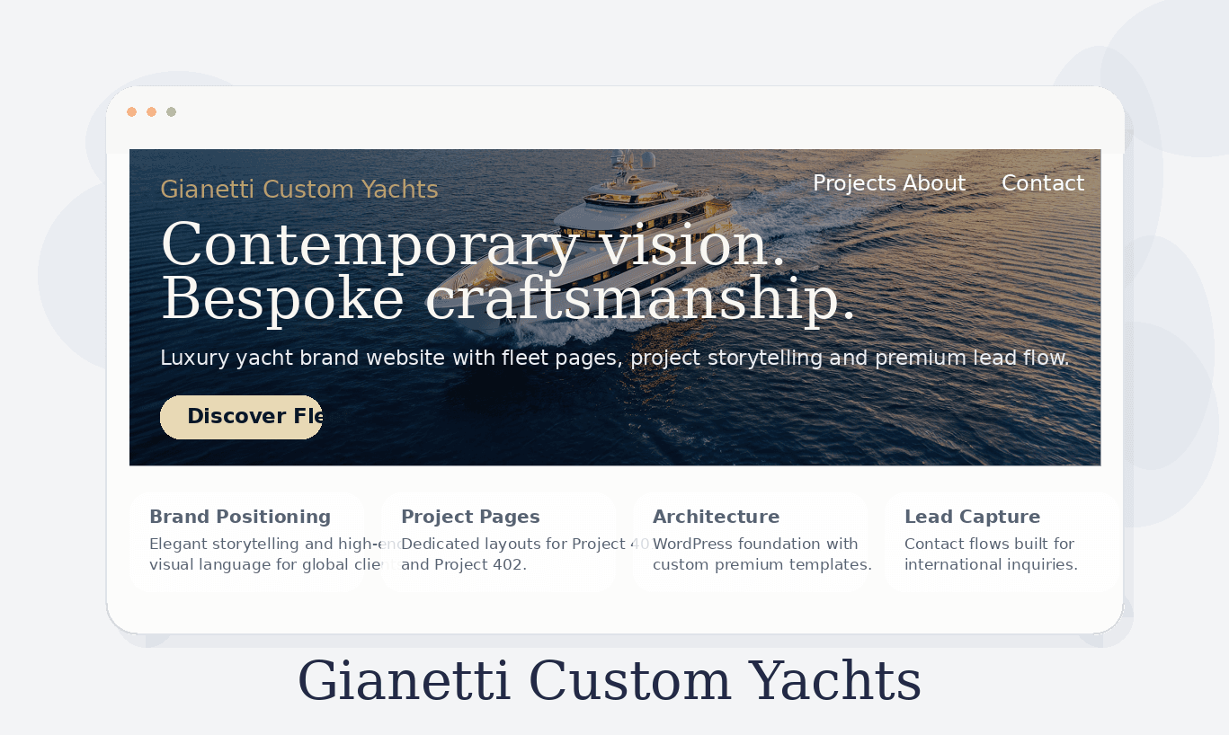 Gianetti Custom Yachts - תצוגת פרויקט 2